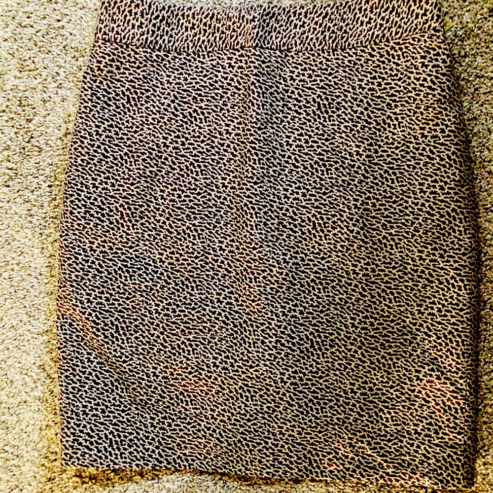Animal print LOFT pencil skirt